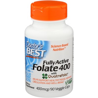 Doctor's Best Fully Active Folate 400 - 90 vc