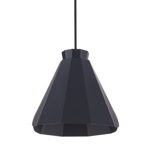 Milbro Midcentury Modern Pendant Lamp Black (Lamp Only) - Aiden Lane