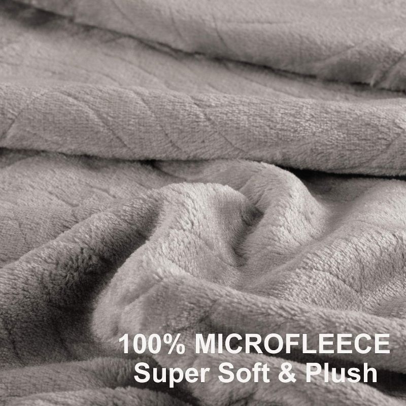 Shopbedding - Throw Blanket Fleece Lightweight Throw Blanket for Couch or Sofa - Embossed Flannel Blanket for Travel –  Soft Blanket by Blissford, 2 of 7