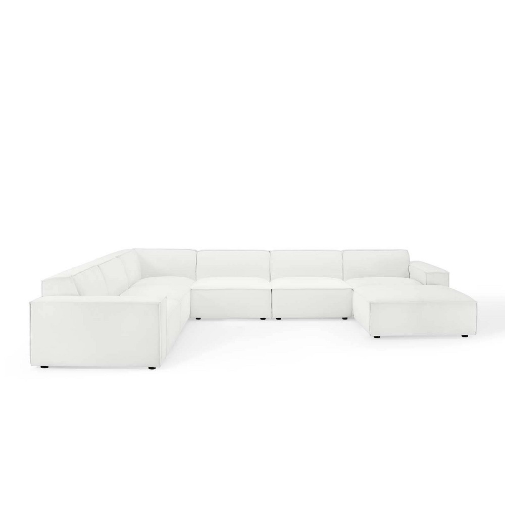 Photos - Sofa Modway 7pc Restore Sectional  White  