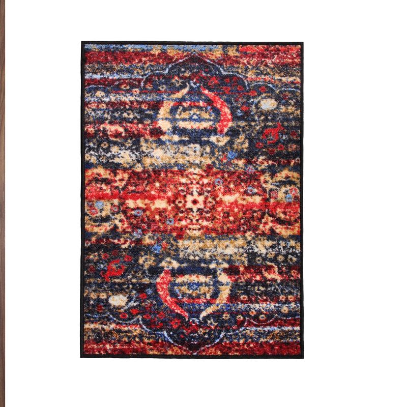 Bohemian Rustic Medallion Indoor Outdoor Runner or Area Rug by Blue Nile Mills, 1 of 6