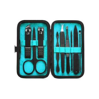 LOVELAY CREATIONS 9-in-1 Stainless Steel Manicure Set