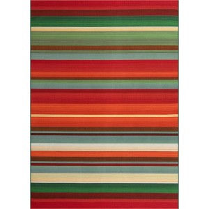 Unique Loom    Outdoor Modern Jaco Area Rug - 1 of 4