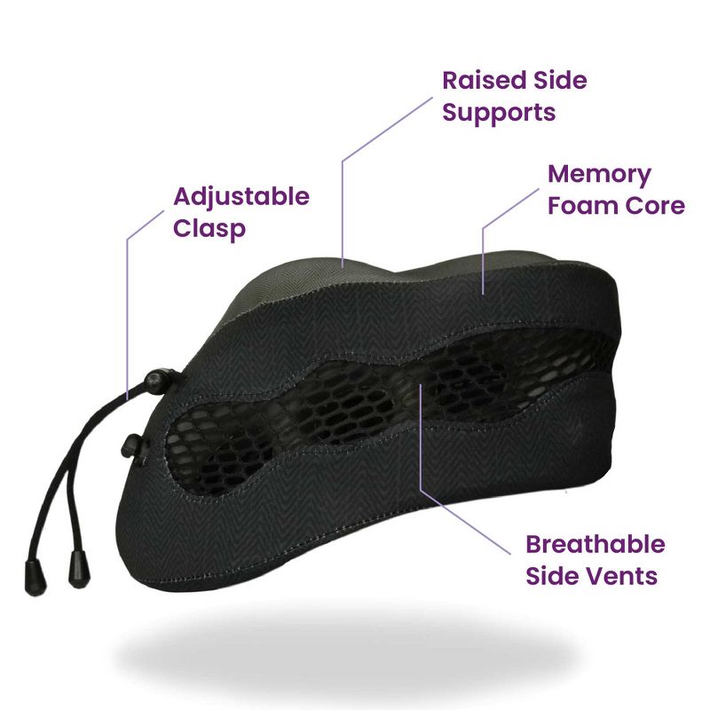 Cabeau Evolution Cool Memory Foam Travel Neck Pillow, One Size, 5 of 9