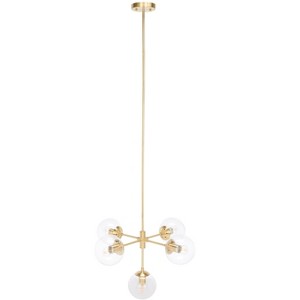 Camaria 5 Light 23" Chandelier - CHA7002 - Gold - Safavieh - 1 of 4