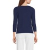 Lands' End Women's Mariner Jersey Boatneck Top - 2 of 3