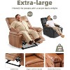Oversized Leather Recliner Chair, Extra Wide Manual Recliner, Lazy Chair with 1.5X Sponge Comfort Arm and Back for Living Room, Bedroom - 3 of 4