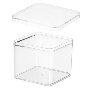 Unique Bargains Square Cube Clear Acrylic Box with Lid for Candy Tiny Jewelry Display - 1 of 4