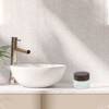 Unique Bargains Elegant Frosted Cream Glass Bottle for Bathroom 1 Pc - 2 of 4