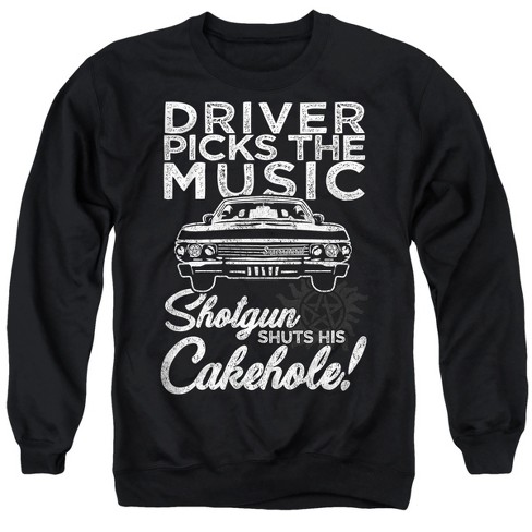 Supernatural Driver Picks Music Unisex Adult Crewneck Sweatshirt - image 1 of 4