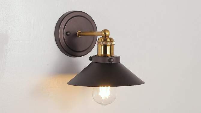 July Sconce with Metal Shade - JONATHAN Y, 2 of 6, play video