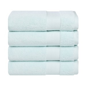Luxury Cotton Heavyweight Solid Plush Towel Set by Blue Nile Mills - 1 of 4