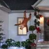 Gemmy Christmas Airblown Inflatable Gutter Hanging Reindeer, 4 ft Tall, Brown - 2 of 2