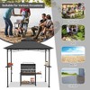 Tangkula 8' x 5' BBQ Grill Gazebo 2-Tier Barbecue Canopy Vented Top Shelves Shelter - 4 of 4