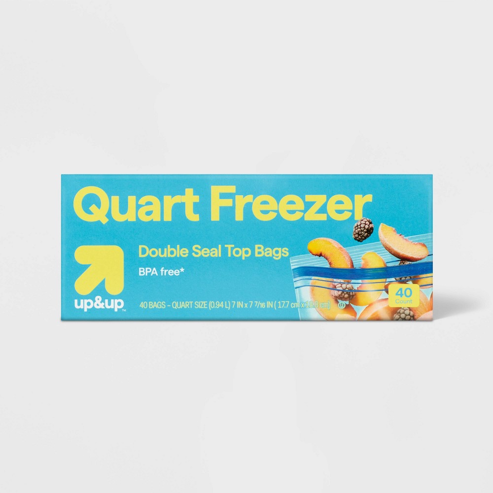 Quart Freezer Storage Bags - 40ct - up&up™