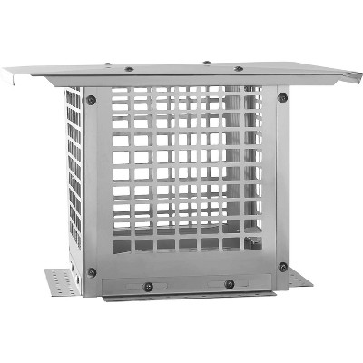 Chimney Cap, Outside Roof Rain Cap,Stainless Steel Fireplace Exhaust Cap, Exterior Stove Pipe Cap, Easy Installation, Adjustable Roof Cap for Vent
