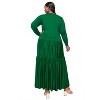 L I V D Women's Tiered Maxi Dress with Long Sleeves - 3 of 3