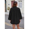Clearlove Women 2 Piece Casual Suit 3/4 Sleeve Shirt and Shorts Set Button Down Summer Beach Outfits Sets - 3 of 4
