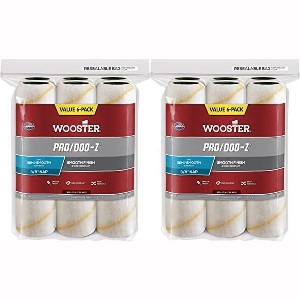 Wooster Genuine 9" Pro/Doo-Z 3/8" Nap 2 Sets Of 6-Pack Roller Cover # RR727-9-2PK - 1 of 3