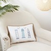 Saro Lifestyle Triple Lighthouse Harmony Down Filled Throw Pillow, Off-White, 12"x18" - 3 of 3