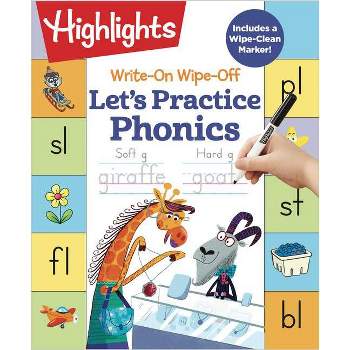 Write-On Wipe-Off Let's Practice Phonics - (Highlights Write-On Wipe-Off Fun to Learn Activity Books) (Spiral Bound)