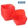 Unique Bargains Silicone Flower Shaped Reusable Cupcake Baking Cups 2.75 Inch - 3 of 4