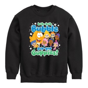 Boys' - Bubble Guppies - Bub Bub Bubble Gup Gup Guppies Graphic Long Sleeve Fleece Sweatshirt - 1 of 4
