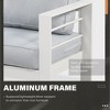 Aluminum Outdoor Patio Furniture Set, Modern Patio Conversation Sets with 5 Inch Cushion and Coffee Table for Balcony, Garden - 4 of 4