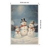 Amanti Art 23"x33" Snowman Family by Melloi Framed Canvas Wall Art - 4 of 4