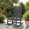 Hyleory Extra Wide HDPE Outdoor Adirondack Rocking Chair with Built-In Footrest and 30° Recline for Ultimate Relaxation - 2 of 4