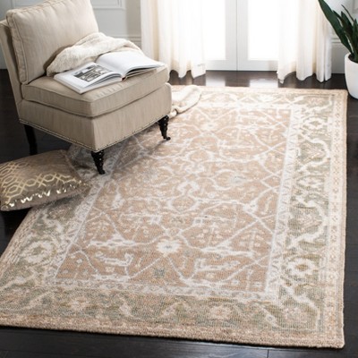 Elysian Fields 59'' Gray Hand-Knotted Wool Blend Area Rug