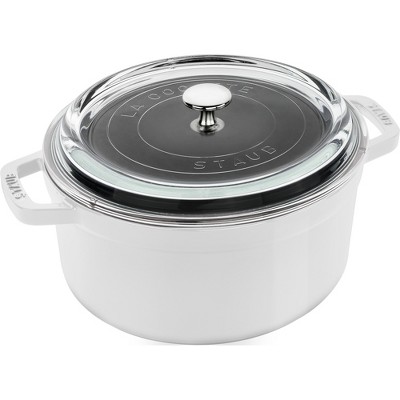 Staub Oval Dish, White, 4.2 qt. - White