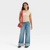 Girls' Mid-Rise Slouchy Wide Leg Jeans - art class™ - 3 of 3
