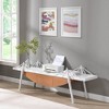 70.9" Modern TV Stand with Drawer and Sailboat-Inspired Display Shelf, Sea-Crossing Bridge Shaped Media Console Table, Entertainment Center - 2 of 4