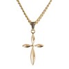 Dicksons Petal Cross Gold Plated 16 Inch Pendant Necklace - 2 of 2