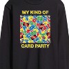 Men's - UNO - My Kind Of Card Party Long Sleeve Graphic T-Shirt - 2 of 4