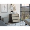 Okak Modern 3-Drawer Bedroom Dressers with Superior Top,Wooden Dresser Chest ,Chest of Drawers for Bedroom/Entryway/Study - 2 of 4