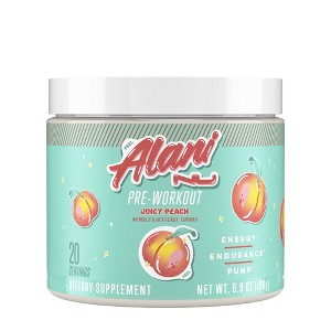 Alani Nutrition Pre-Workout Energy Supplement Powder - Juicy Peach - 6.9oz - 1 of 3