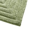 Knightsbridge Stylish And Comfortable All Season Traditional Racetrack Design Cotton Bath Rug, Sage - 2 of 4