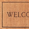 HomeRoots 18" X 30" Natural And Black Coir Welcome Outdoor Door Mat - 4 of 4