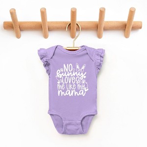 The Juniper Shop No Bunny Loves Me Like Mama Baby Flutter Sleeve Bodysuit - 1 of 2