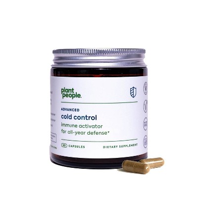 Plant People Organic Cold Control & Immune Activator Capsules - 60ct