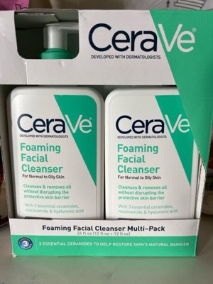 Cerave Foaming Face Wash With Hyaluronic Acid And Niacinamide For Oily Skin  - 16 Fl Oz : Target