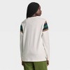 Houston White Adult Long Sleeve Crewneck T-Shirt - Cream - 2 of 3