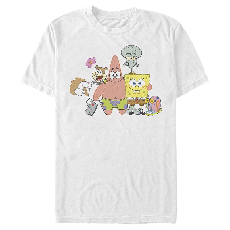 Men's SpongeBob SquarePants Squad Friends T-Shirt, 1 of 6
