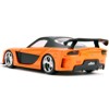 Han's Mazda RX-7 RHD (Right Hand Drive) Orange Metallic and Black "Fast & Furious" Movie 1/32 Diecast Model Car by Jada - 3 of 3