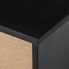 GlasFlength TV Stands and Consoles Modern Assembled TV Stand TV Cabinet Space Saving Storage for Living Room or Bedroom, Black, 55.9"*20.28"*7.87" - 3 of 4