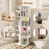 KTMBDW 7 Tier Rotating Shoe Rack Tower, 360¡ã Spinning Storage Organizer, Modern Round Shoe Carousel for Closet, Entryway, Bedroom, White - 4 of 4