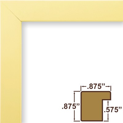 Confetti Light Pastel Yellow 12x18 inch Wood Picture Frame