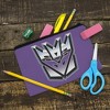 Transformers Decepticon Symbol Retro Makeup Cosmetic Bag Organizer Pouch - 2 of 4
